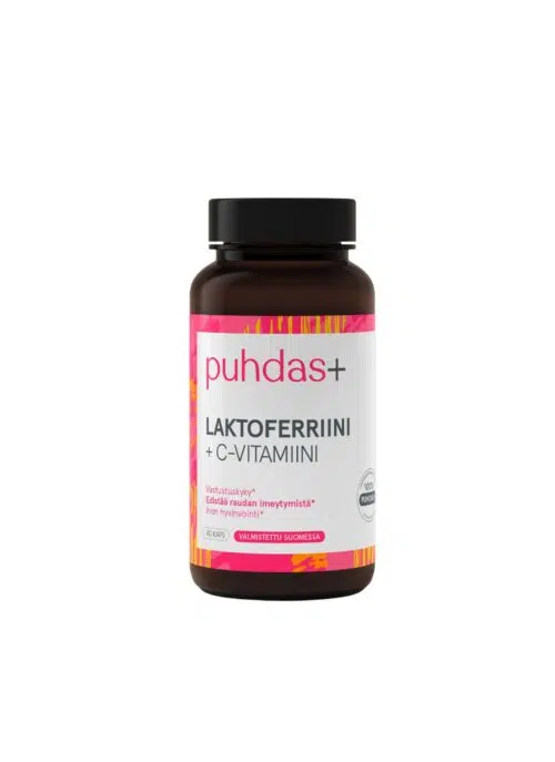 Puhdas+ Lactoferrin 200 mg + Vitamin C 40 capsules