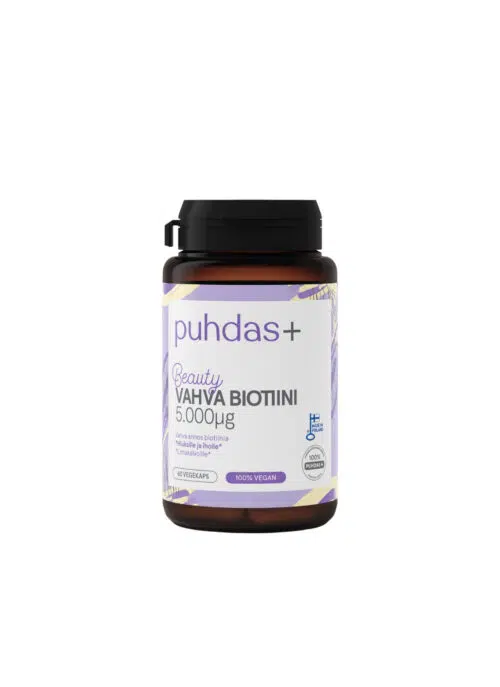 Puhdas+ Skaistuma biotīns 5000 µg 60 kapsulas