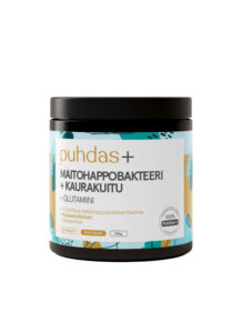 Puhdas+ Lactic acid bacteria with oat fiber and glutamine 200g