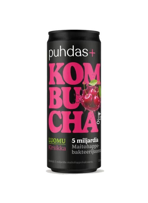 Kombucha körsbär 330 ml