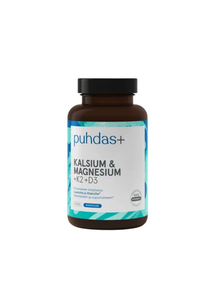 Kaltsium ja Magneesium + K2 + D3 90 kapslit