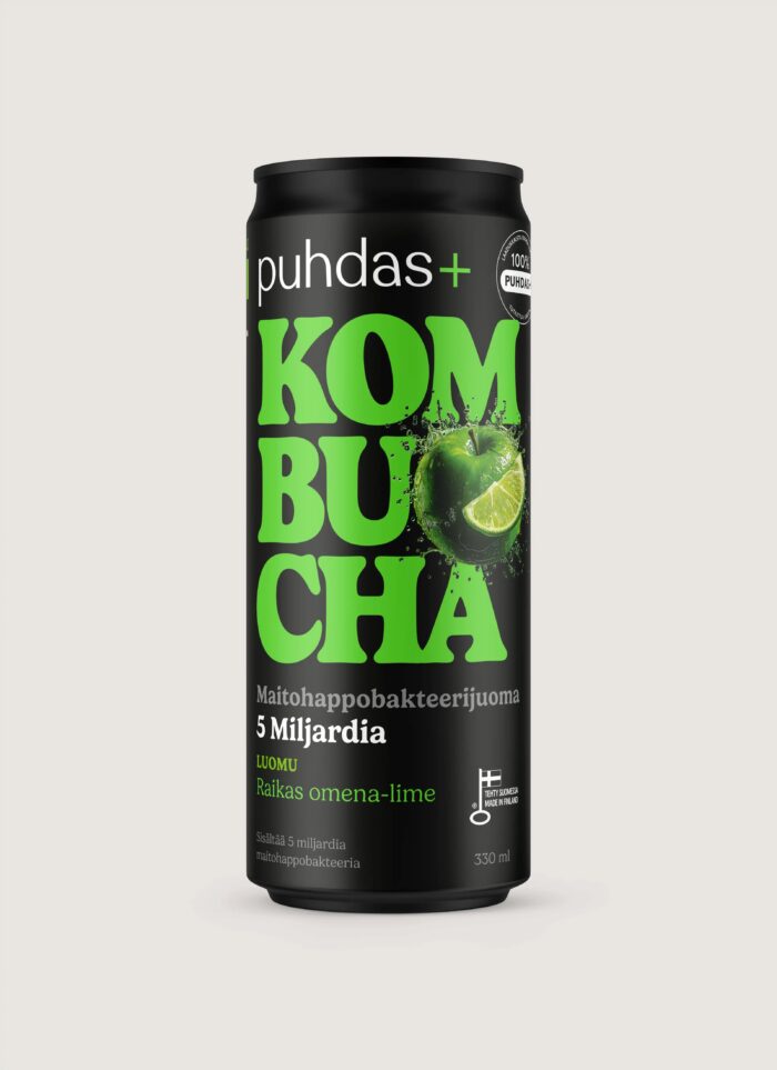 Puhdas+ Kombucha maitsevariant pakkumises