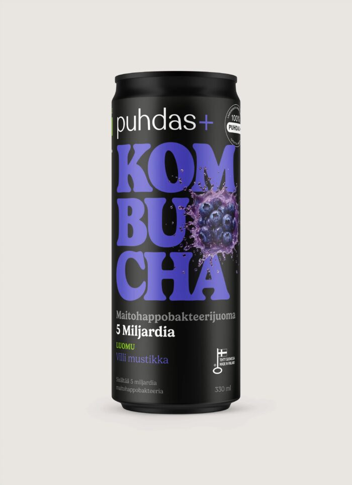 Puhdas+ Kombucha maitsevariant pakkumises