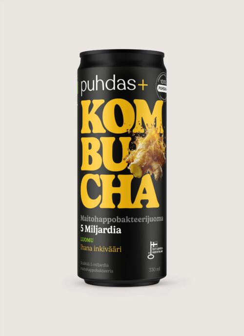 Puhdas+ Kombucha maitsevariant pakkumises
