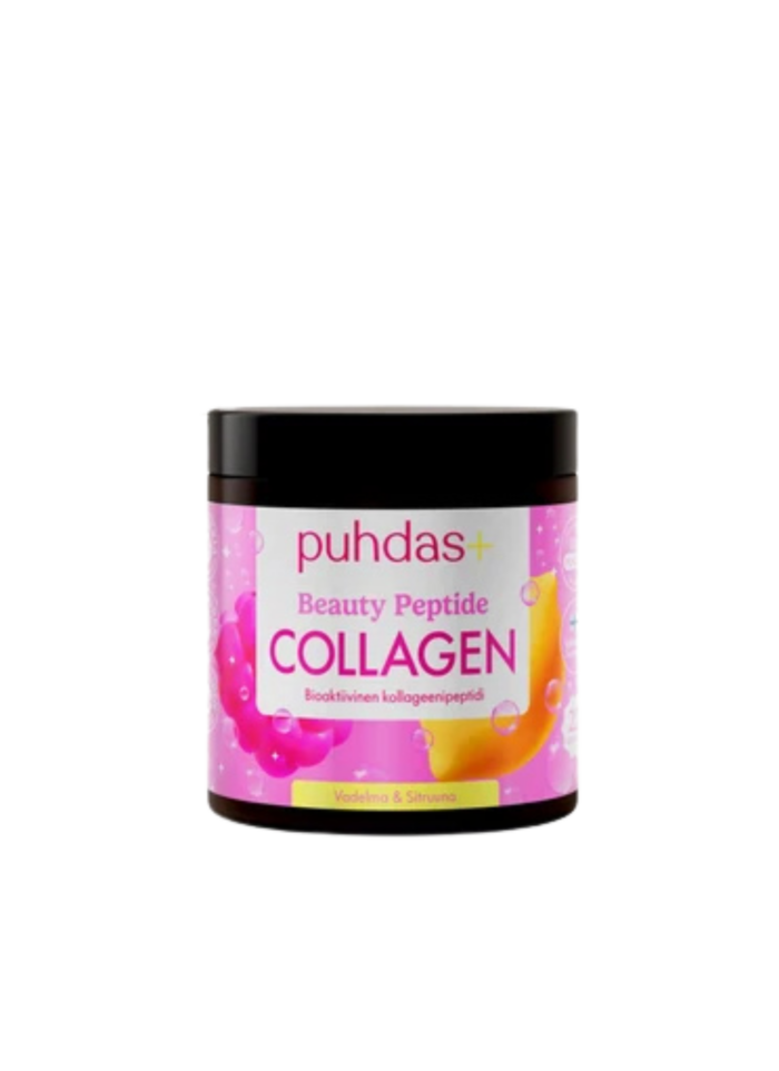 Puhdas+ Beauty kollageenipeptiidide pulber vaarika-sidruni maitsega 80 g Puhdas+ Beauty kollageenipeptiidide pulber vaarika-sidruni maitsega 80 g